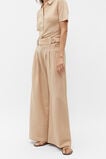 D Ring Pleat Pant  Nougat  hi-res