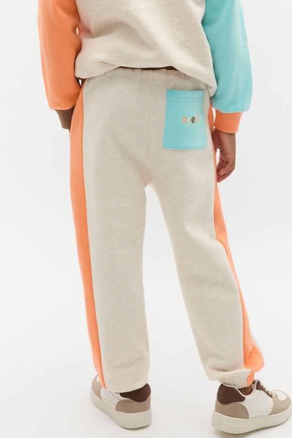 Colourblock Track Pant  Sand Marle  hi-res