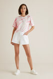 Elastic Waist Denim Short  1  hi-res