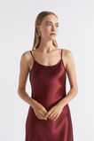 Satin Slip Dress  Sangria  hi-res