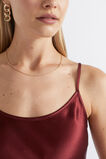 Satin Slip Dress  Sangria  hi-res