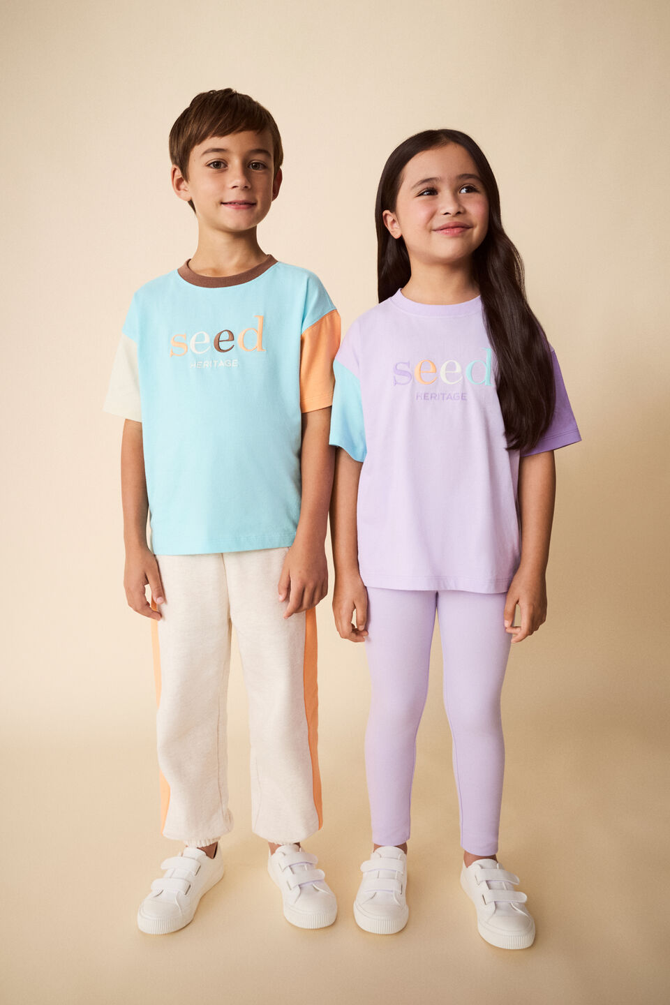 Colourblock Track Pant  Sand Marle