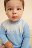 Logo Knit Jumpsuit  Clear Blue  hi-res