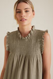 Shirred Crinkle Dress    hi-res