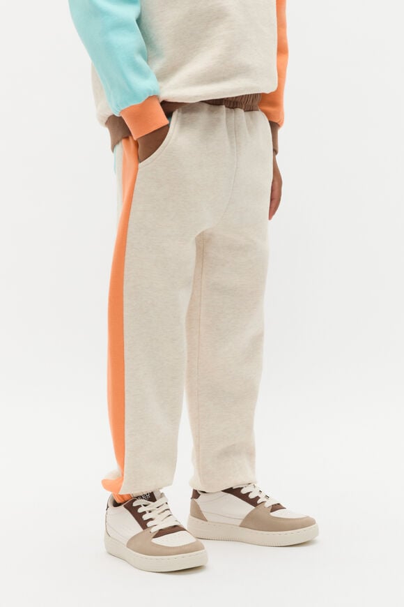 Colourblock Track Pant  Sand Marle  hi-res