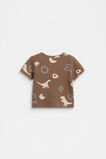 Dino Waffle Tee  Cocoa  hi-res