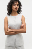 Linen Pinstripe Vest  Cloud Grey Pinstripe  hi-res