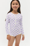 Check Logo Rashsuit  Lavender  hi-res