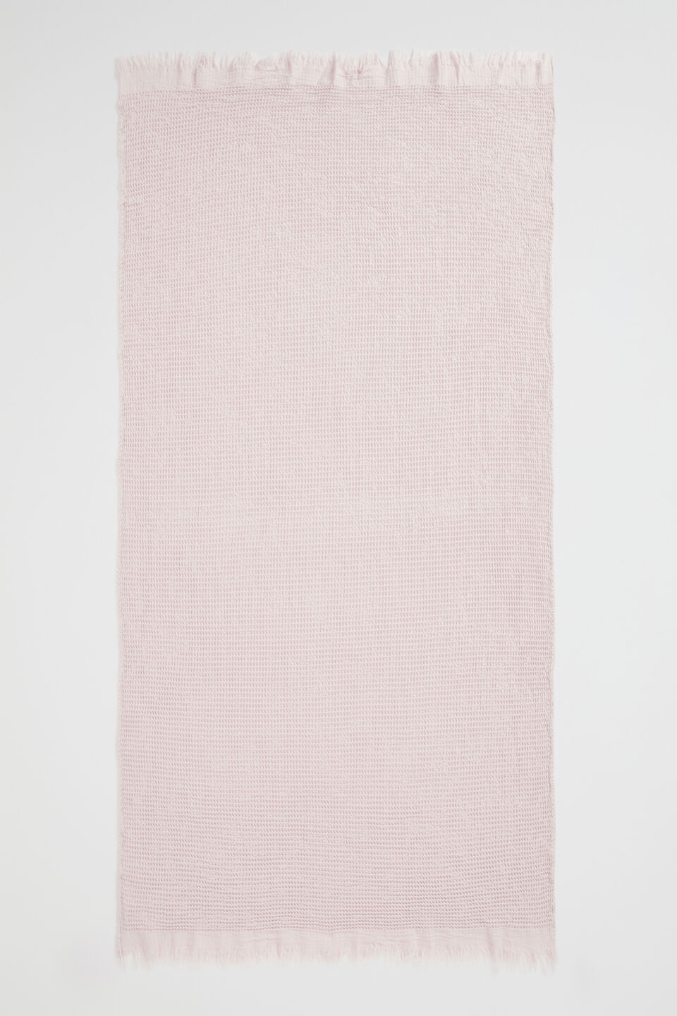 Thea Waffle Bath Towel  Blush