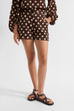 Linen Spot Short  Deep Raisin Spot  hi-res