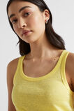 Linen Rib Tank  Lemon Drop  hi-res