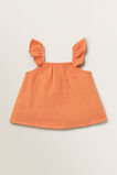 Cheesecloth Top  Soft Coral  hi-res