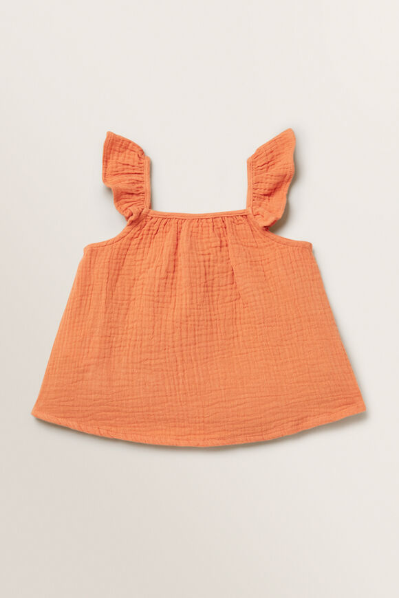 Cheesecloth Top  Soft Coral  hi-res