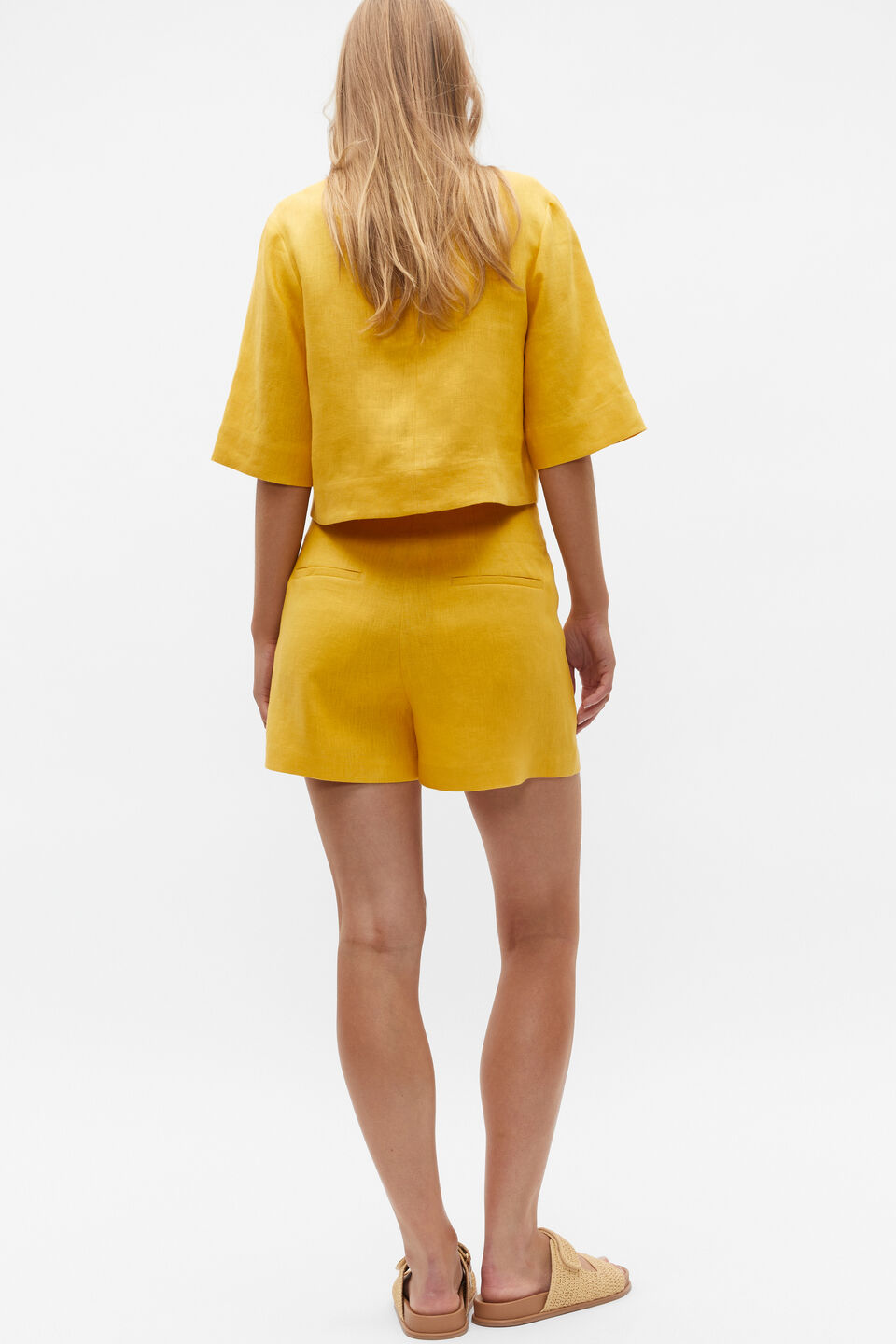 Linen Half Sleeve Top  Sundaze