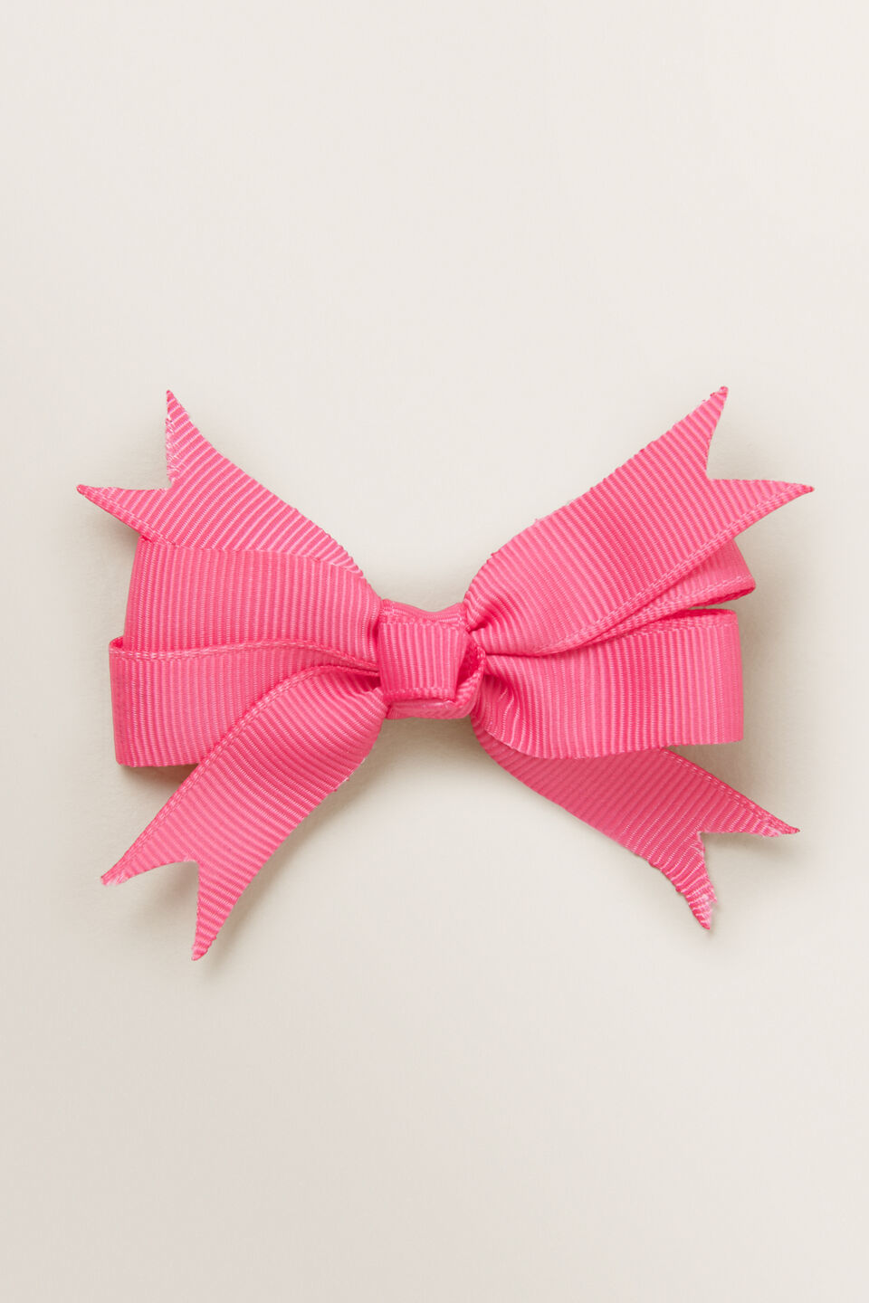 Grosgrain Bow Duck Clip  Fuschia