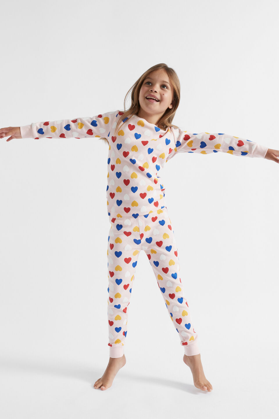 Heart Pyjama  Dusty Rose