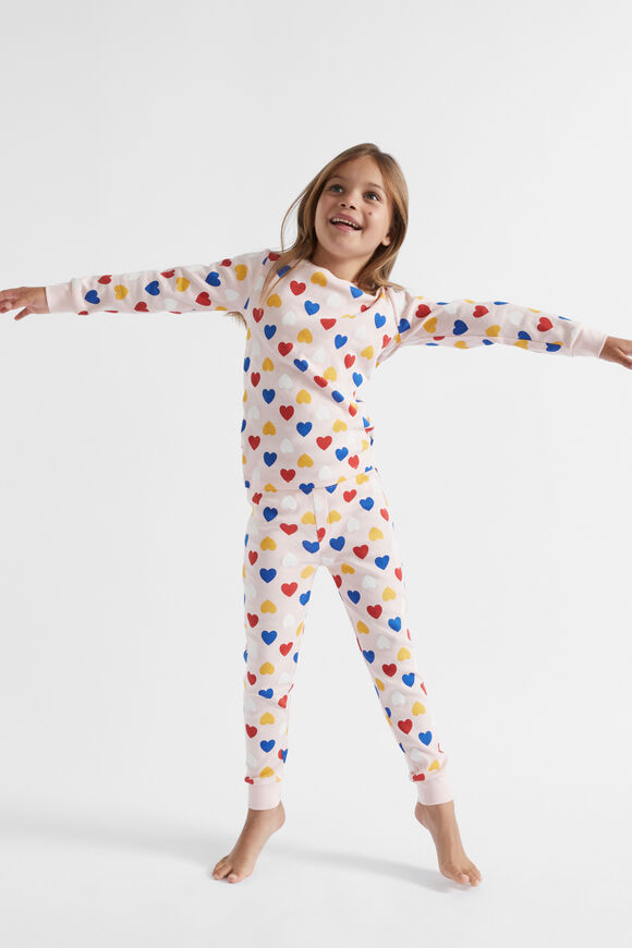 Heart Pyjama  Dusty Rose  hi-res