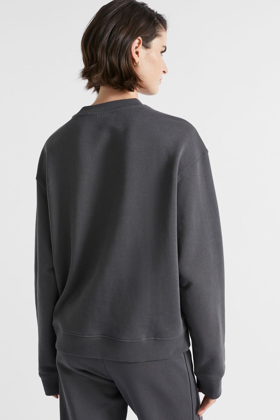 Heritage Crew Sweat  Steel Wash