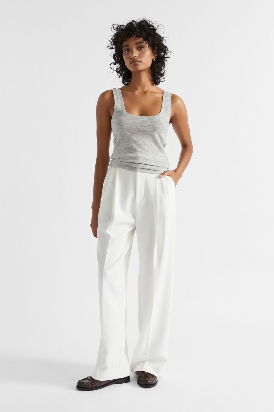 Babywool Tank  Silver Marle