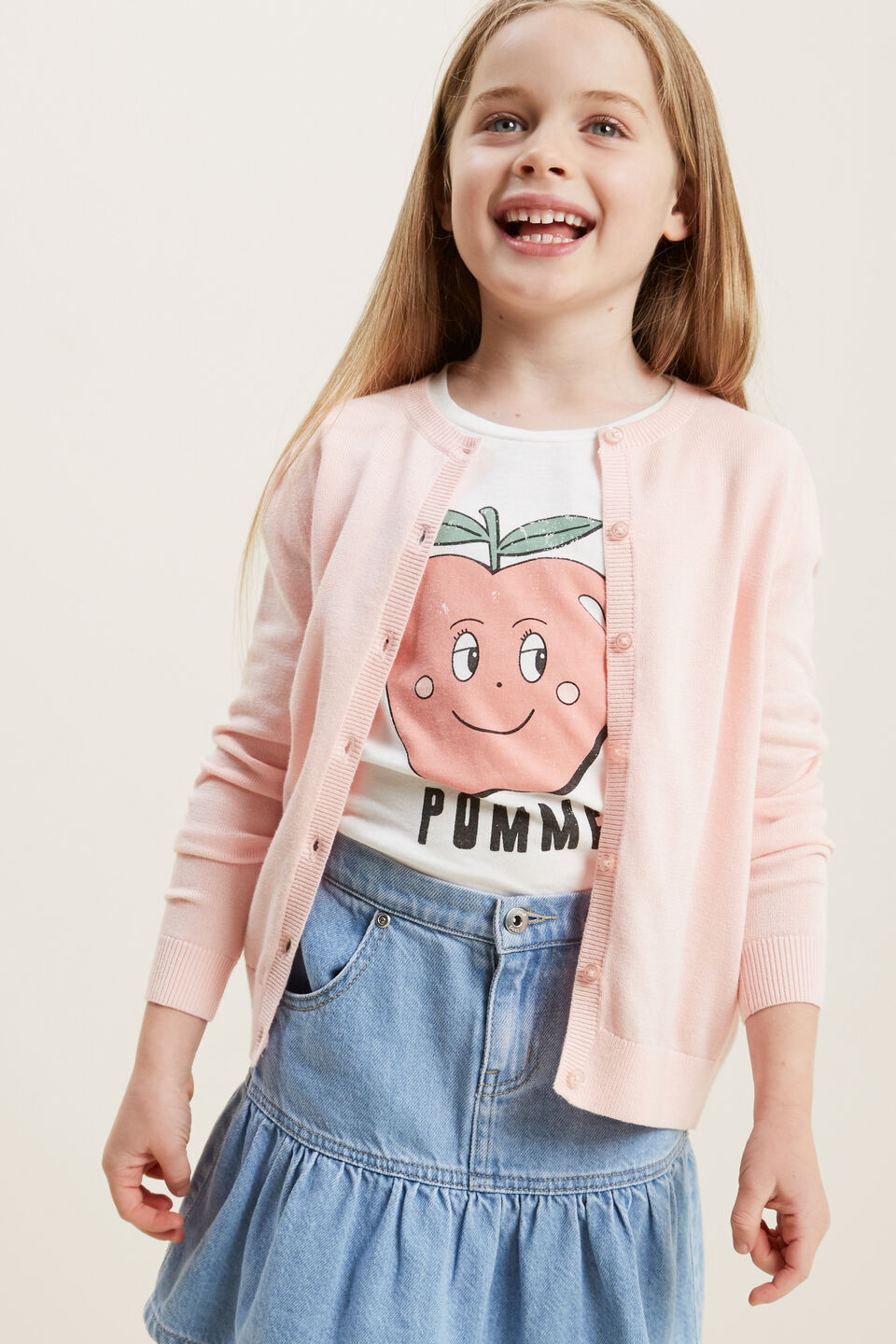 Core Cardigan  Dusty Rose