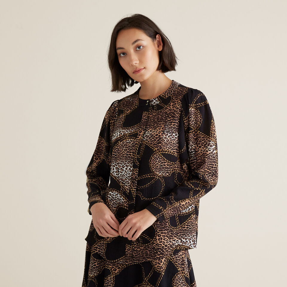 Chain Print Blouse  