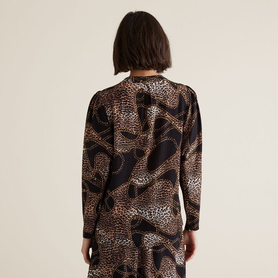 Chain Print Blouse  