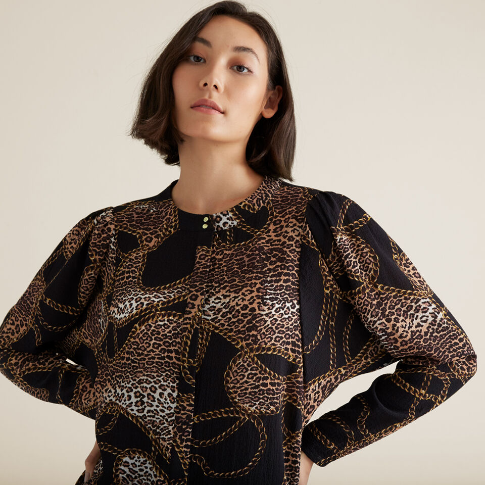 Chain Print Blouse  