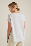 Rolled Cuff Stripe Tee    hi-res