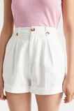 Button Pleat Front Short  Whisper White  hi-res