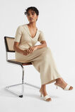 Lurex Knit Polo Dress  Cool Sand Shimmer  hi-res