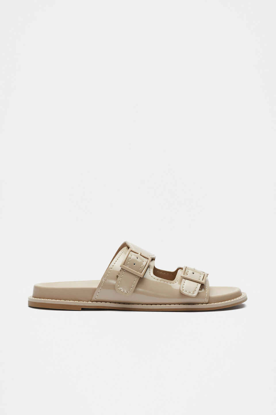 Eloise Patent Slide  Sand