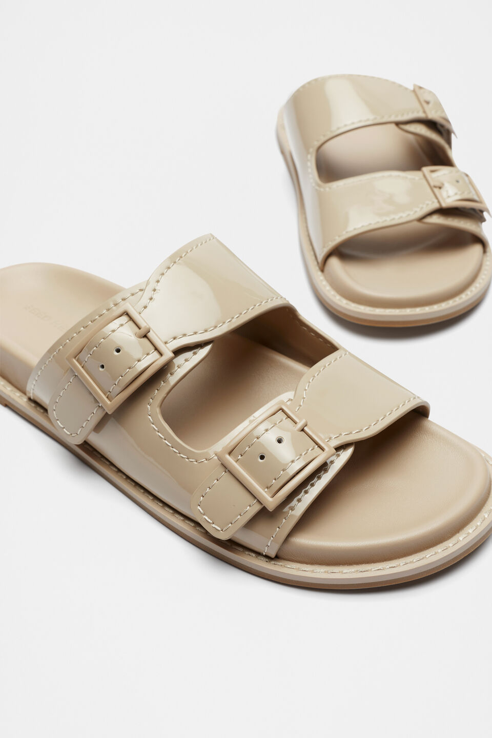 Eloise Patent Slide  Sand