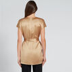 Short Sleeve Satin Blouse    hi-res