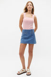 Stripe Trapeze Neck Tank  Strawberry Red Stripe  hi-res