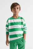 Core Logo Sweat  Apple Green Stripe  hi-res