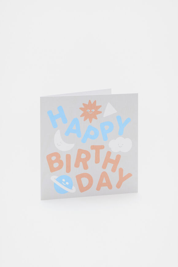 Happy Birthday Galaxy Card  Multi  hi-res