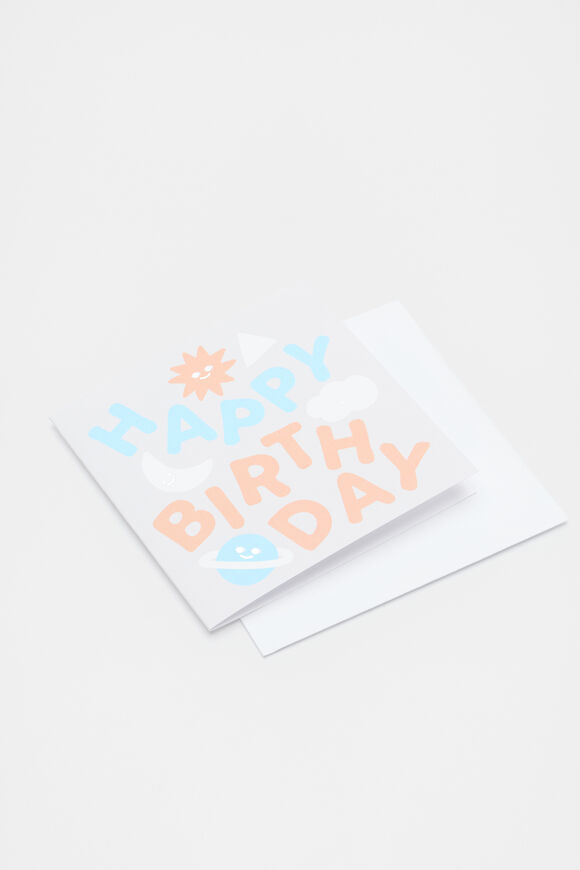 Happy Birthday Galaxy Card  Multi  hi-res