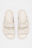 Dulci Covered Buckle Slide  Tofu  hi-res