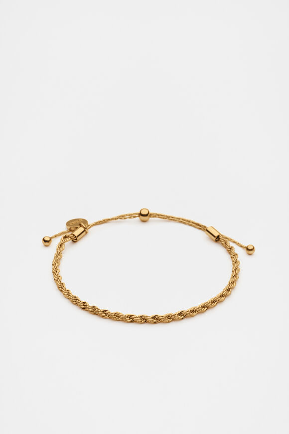 Fine Rope Bracelet  Gold  hi-res