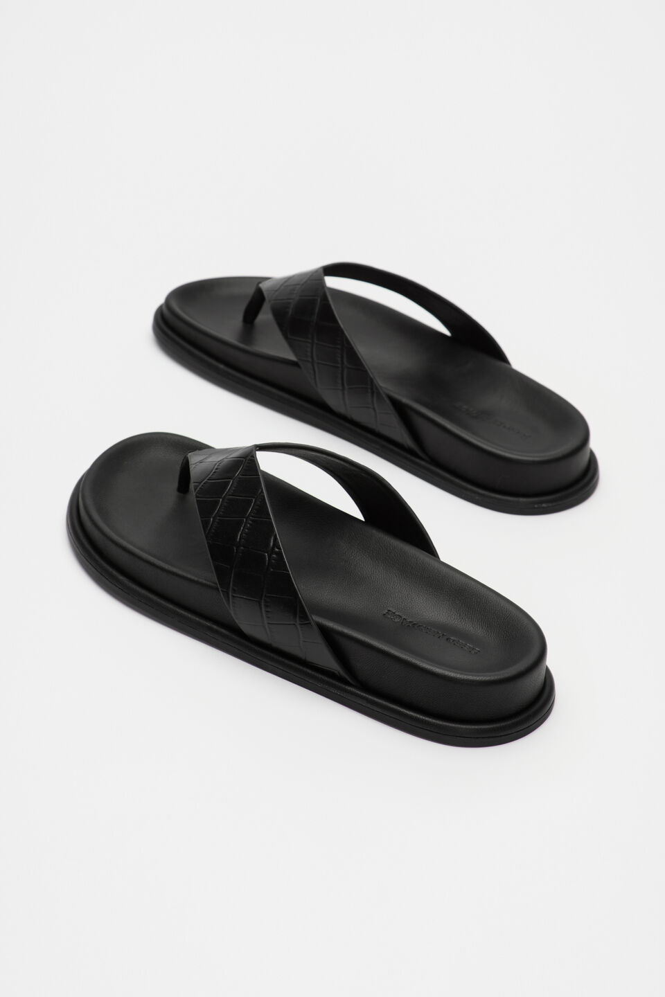 Piper Thong Sandal  Black Croc