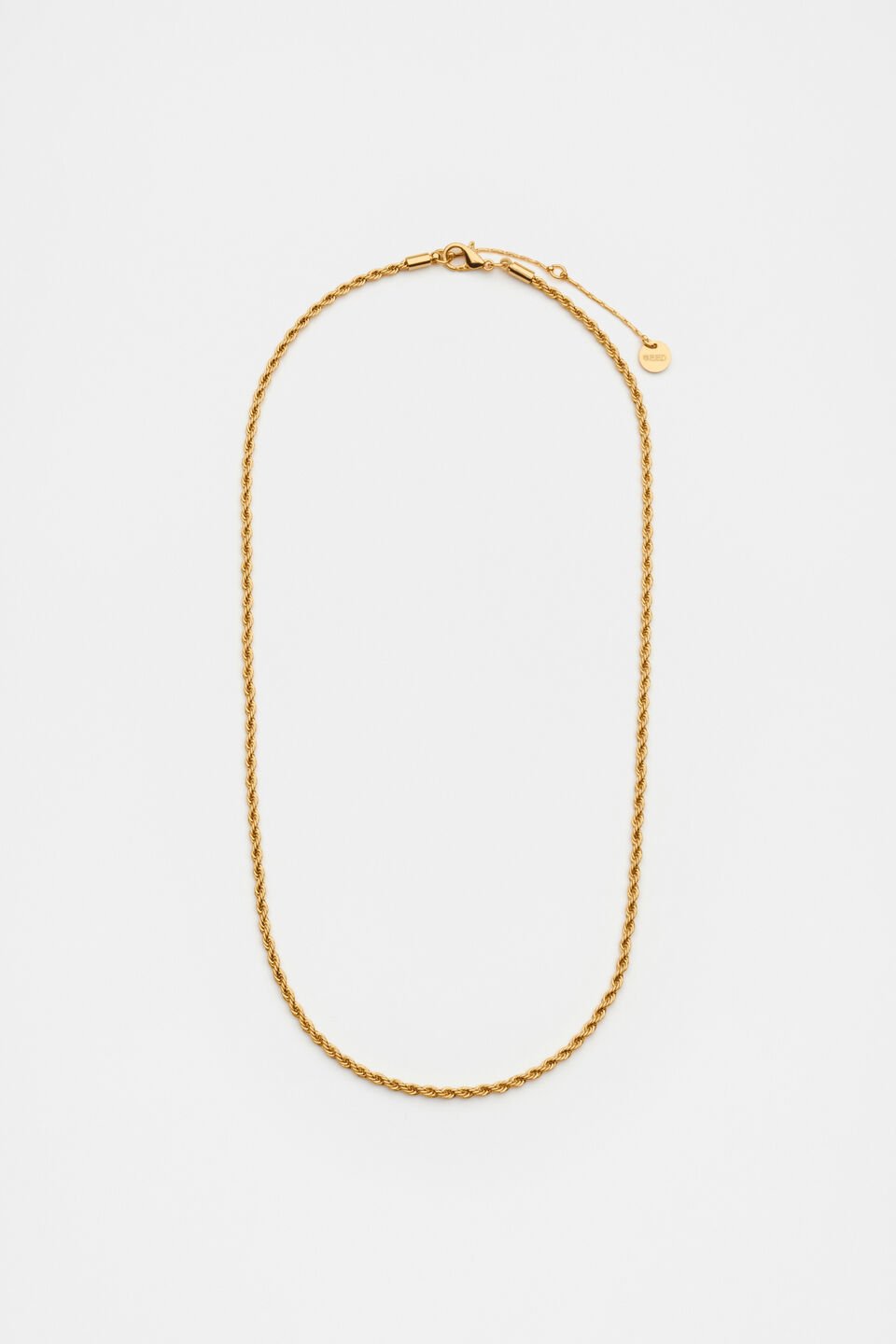 Fine Rope Necklace  Gold