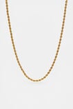 Fine Rope Necklace  Gold  hi-res