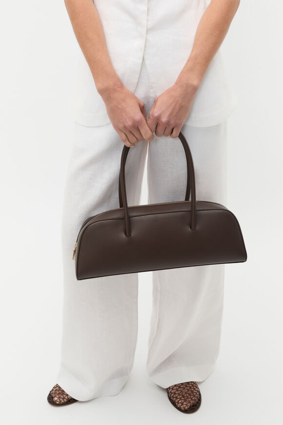 Structured Shoulder bag  Chocolate  hi-res