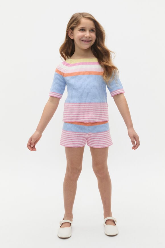 Stripe Knit Short  Multi  hi-res
