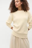 Boucle Slouch Crew Neck Knit  Tofu  hi-res