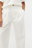 Cotton Barrel Leg Pant  Cloud Cream  hi-res