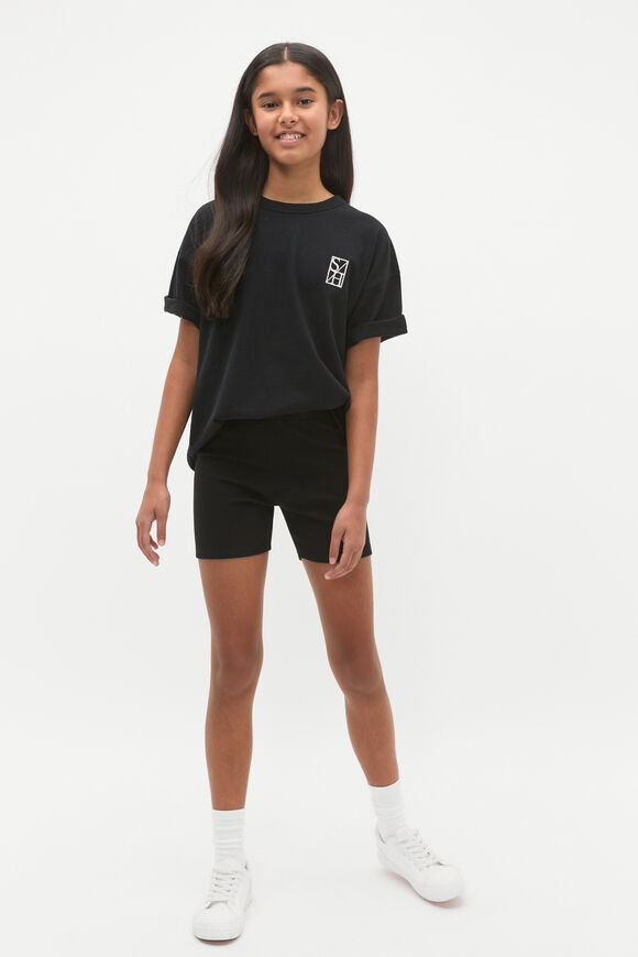 Oversized Logo Tee  Black  hi-res