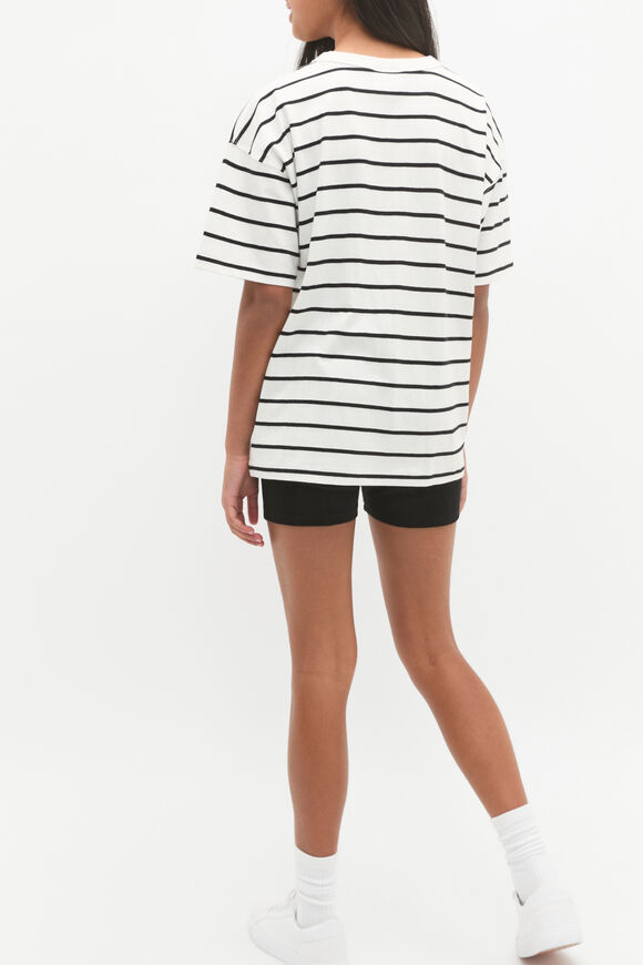 Oversized Logo Tee  Canvas Stripe  hi-res