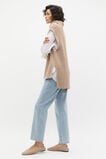 Collar Knit Poncho  Cookie  hi-res