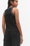 Core Logo Rib Tank  Black  hi-res